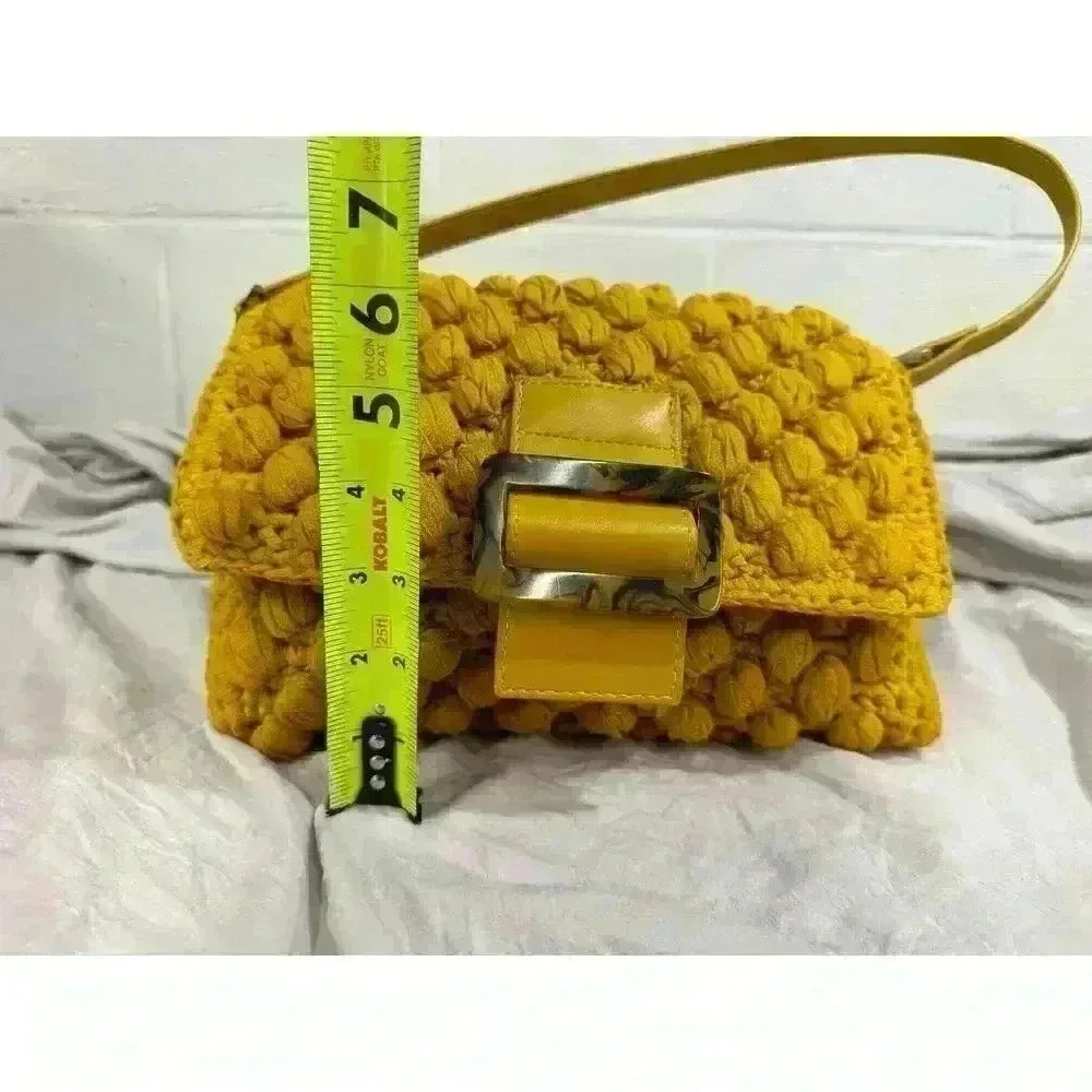 Crochet purse handbag or clutch boho style festival bag - Picture 7 of 9